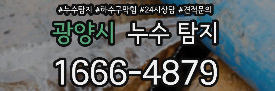 광양시 누수 탐지