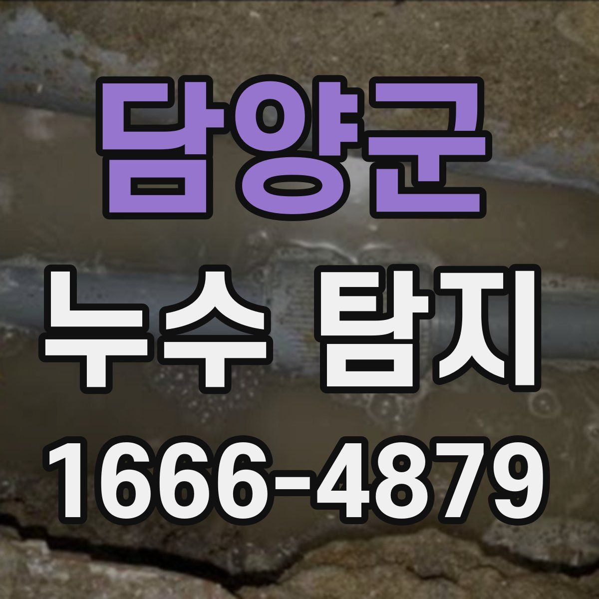 담양군 누수 탐지