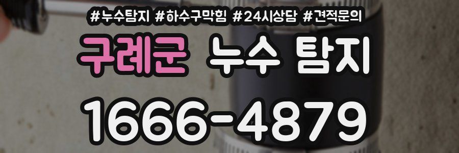 구례군 누수 탐지