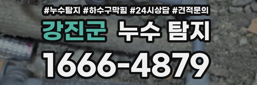 강진군 누수 탐지
