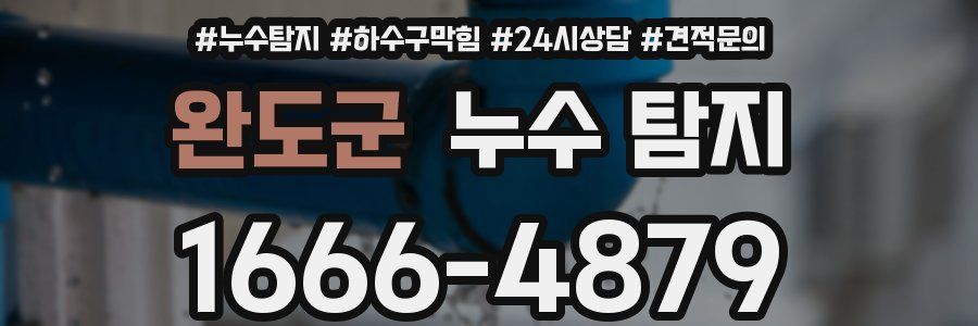 완도군 누수 탐지