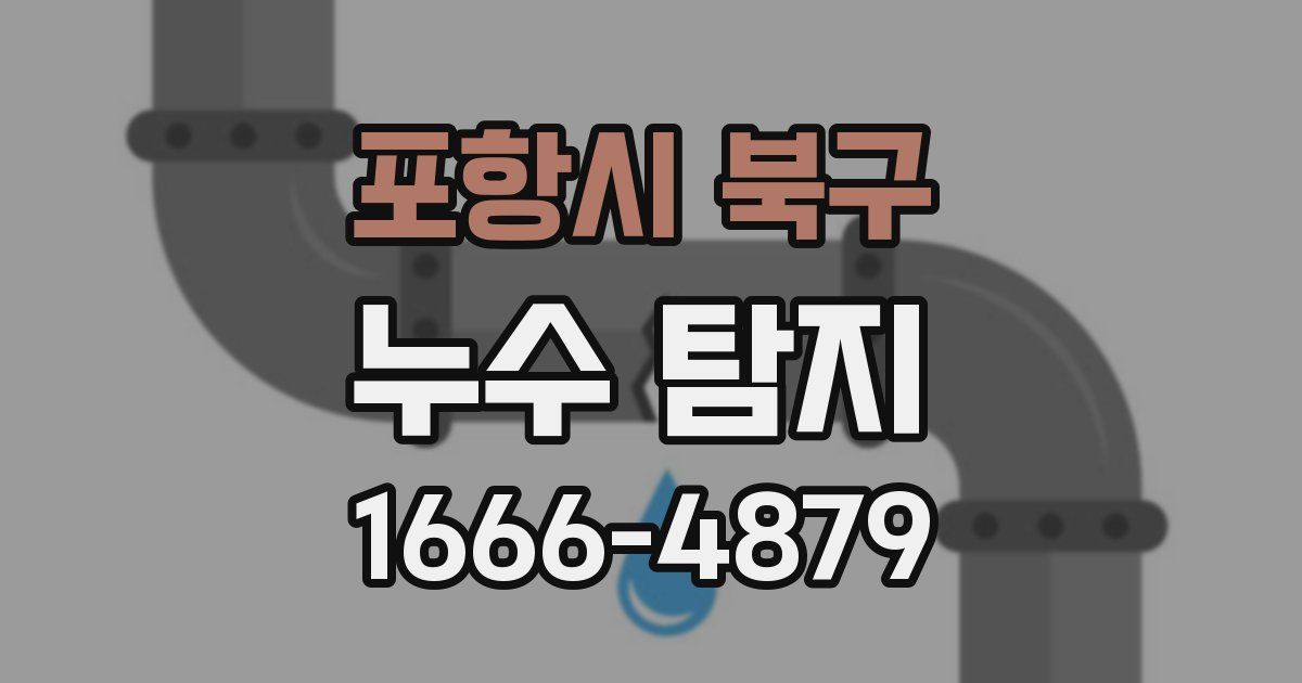 포항시 북구 누수 탐지
