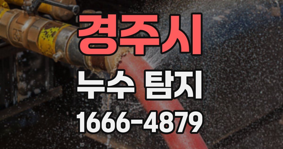경주시 누수 탐지