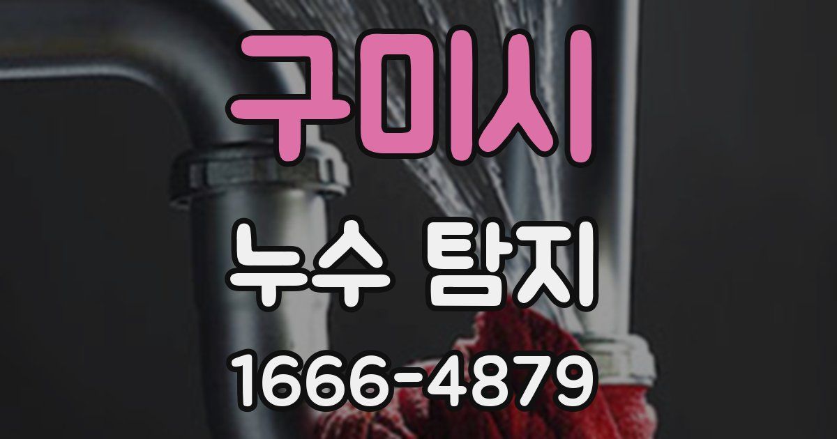 구미시 누수 탐지