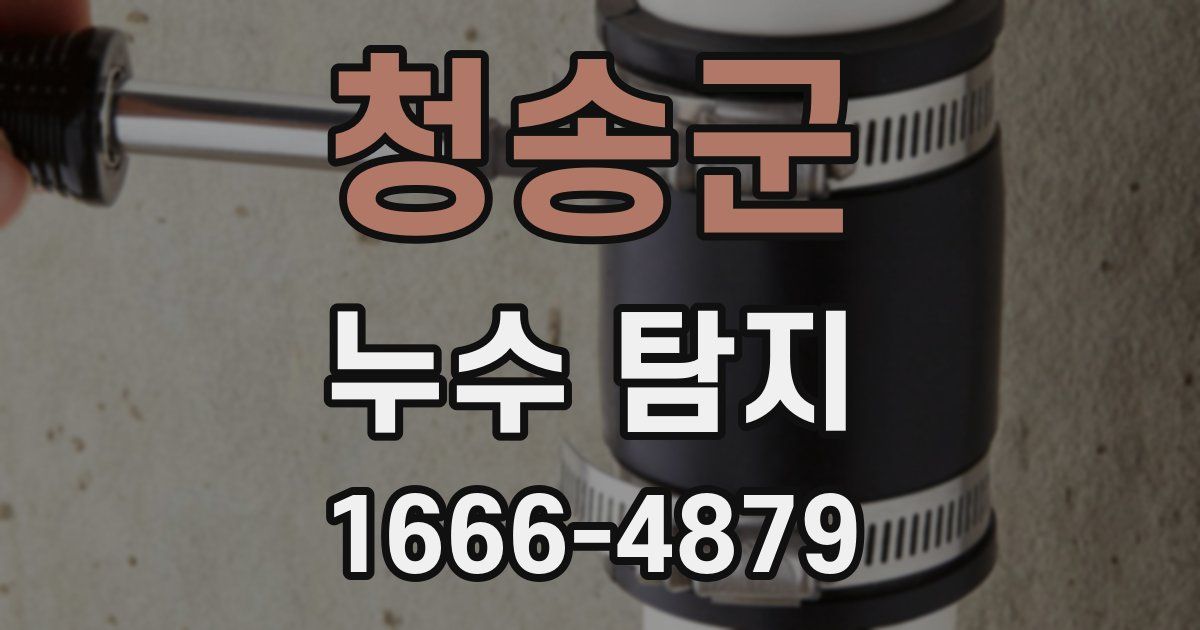 청송군 누수 탐지