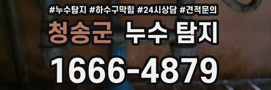 청송군 누수 탐지