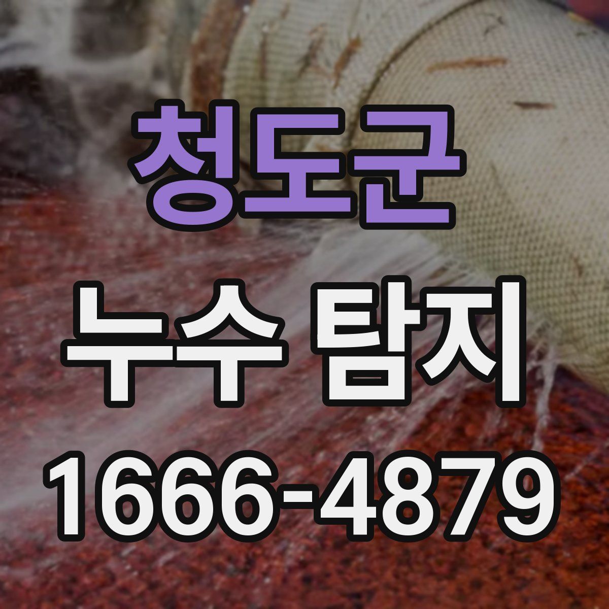 청도군 누수 탐지