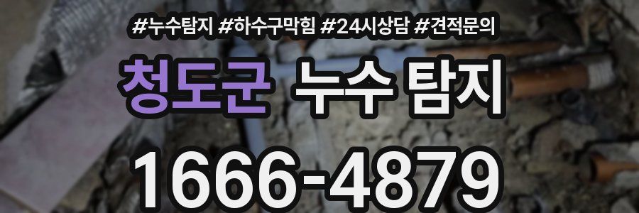 청도군 누수 탐지
