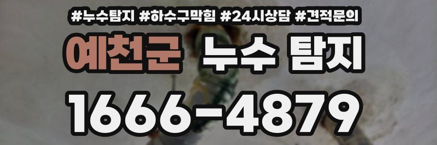 예천군 누수 탐지