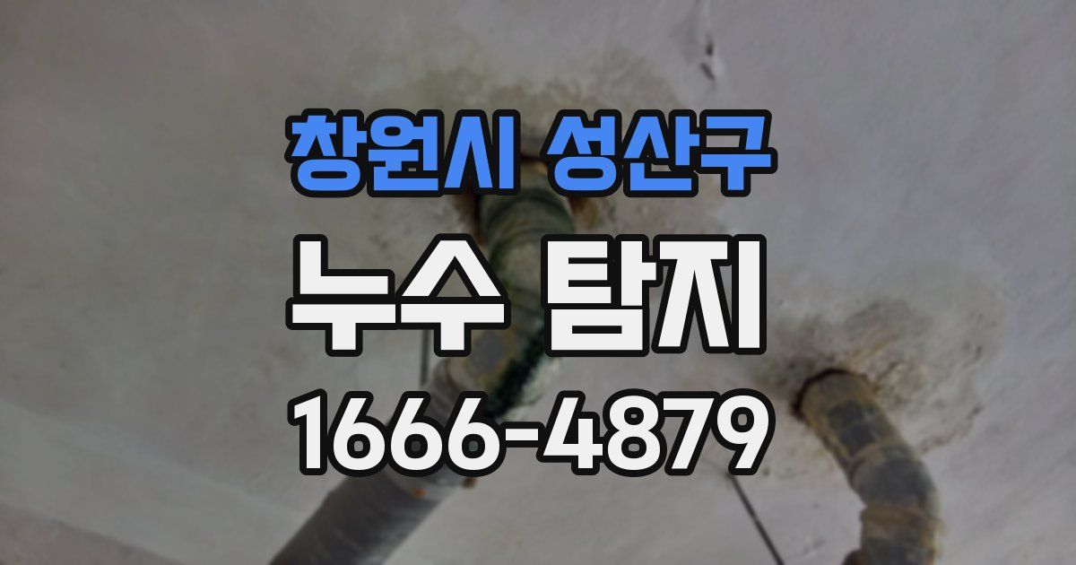 창원시 성산구 누수 탐지