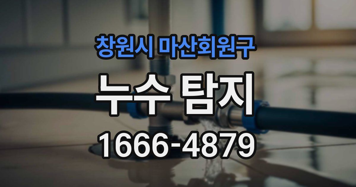 창원시 마산회원구 누수 탐지