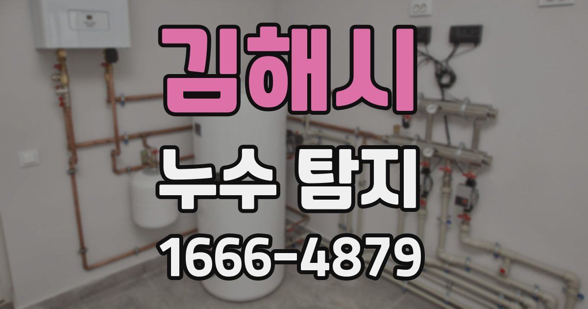 김해시 누수 탐지