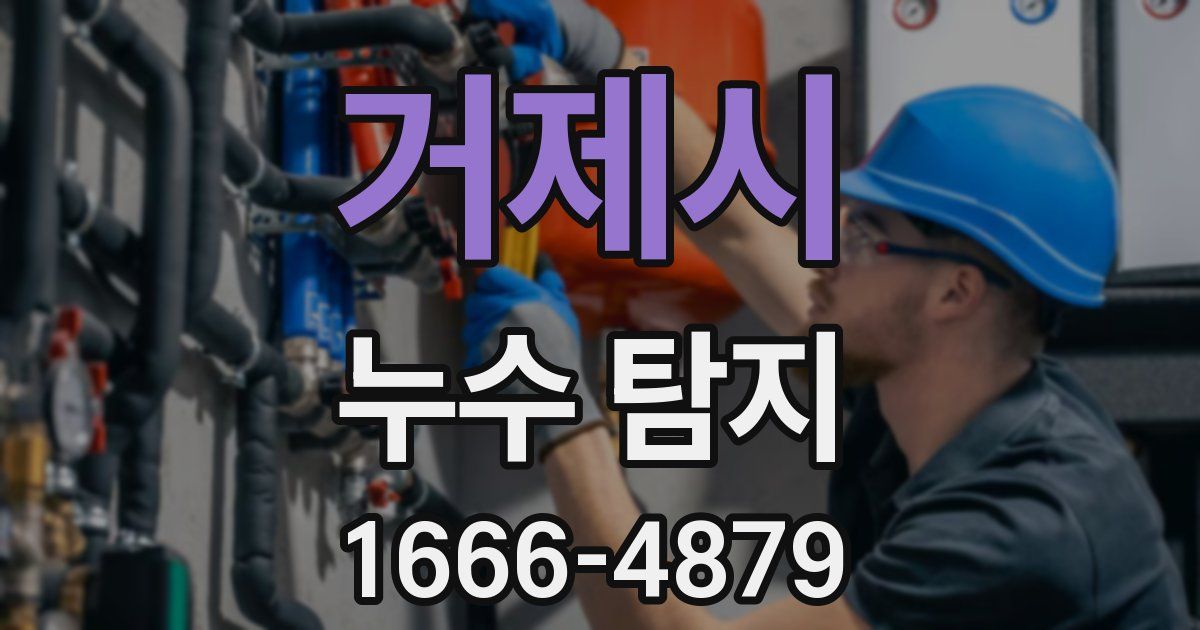 거제시 누수 탐지