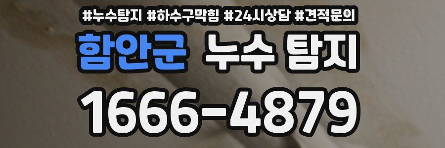 함안군 누수 탐지