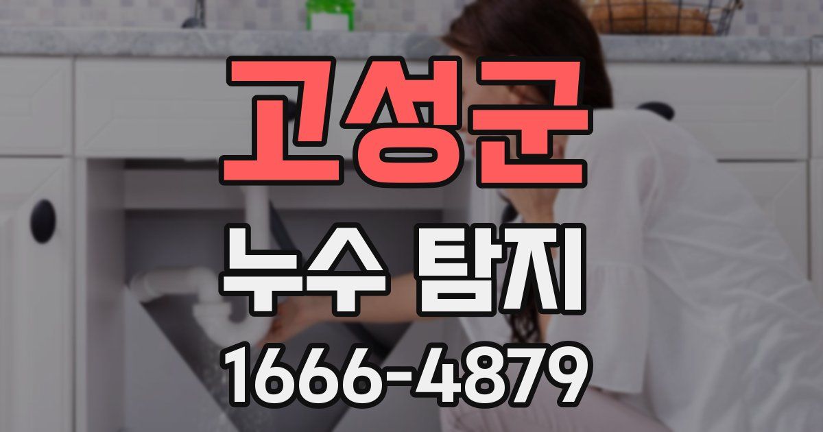 고성군 누수 탐지
