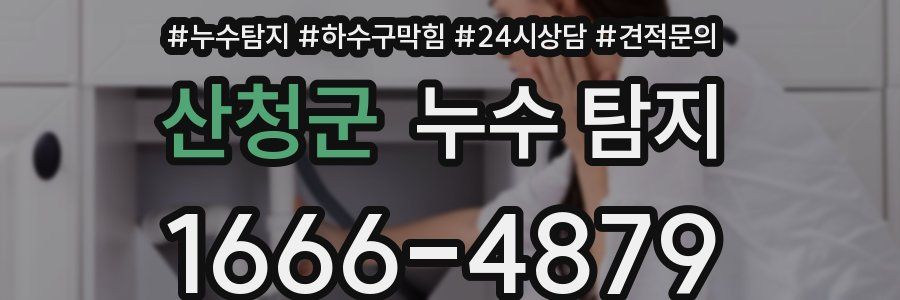 산청군 누수 탐지