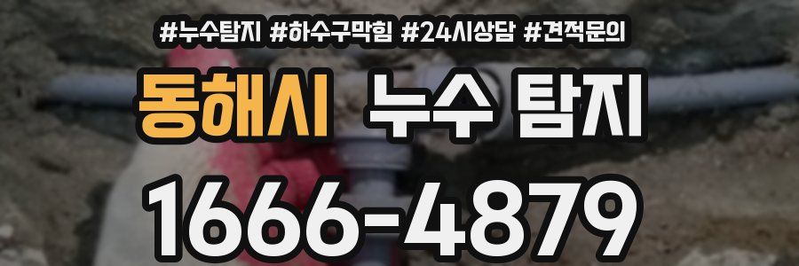 동해시 누수 탐지