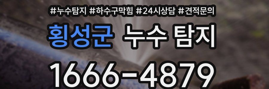 횡성군 누수 탐지