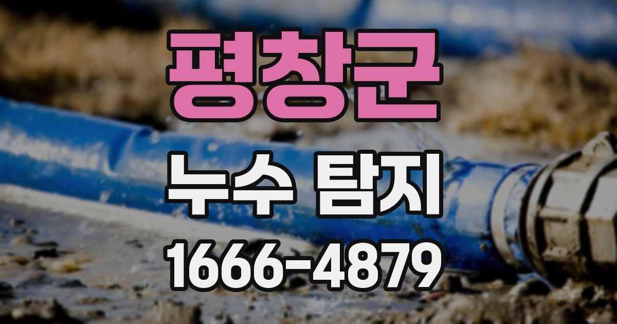 평창군 누수 탐지
