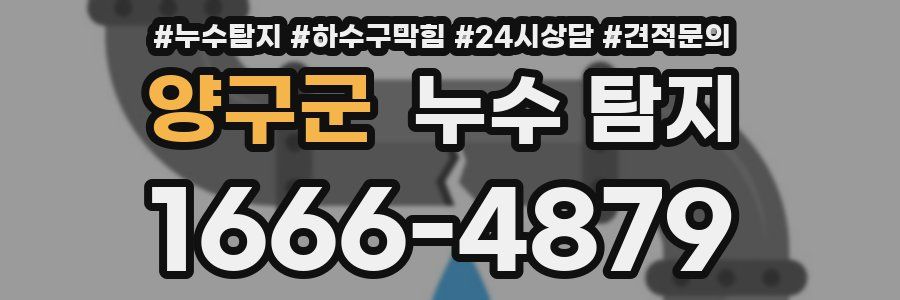 양구군 누수 탐지