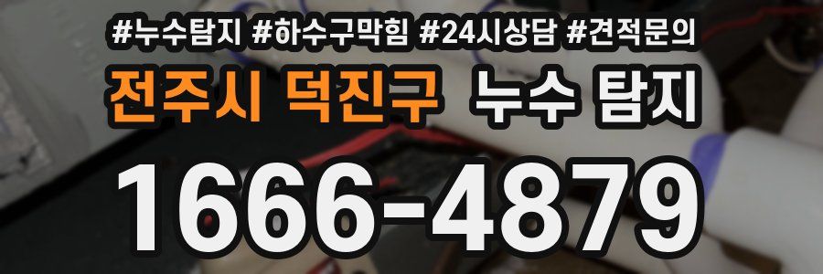 전주시 덕진구 누수 탐지
