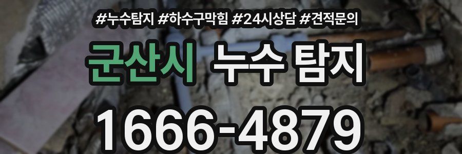 군산시 누수 탐지