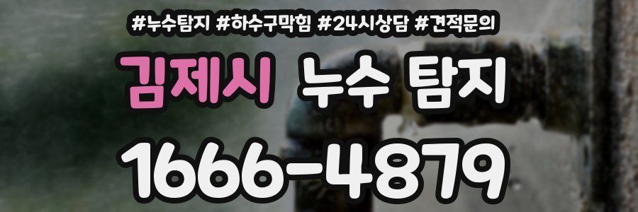 김제시 누수 탐지
