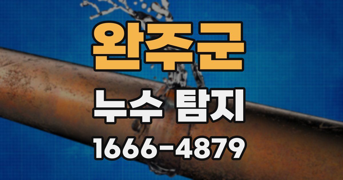 완주군 누수 탐지