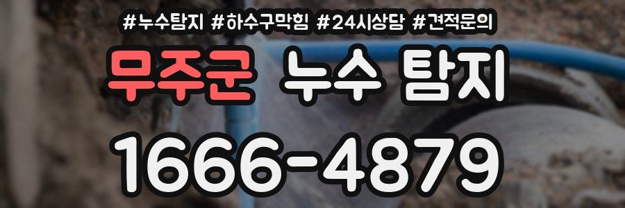 무주군 누수 탐지