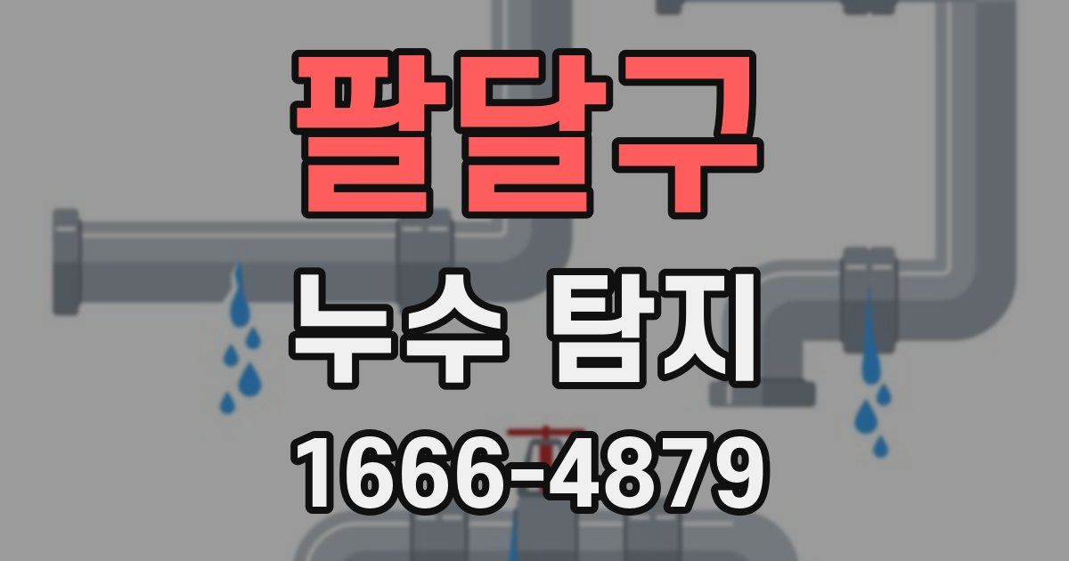 팔달구 누수 탐지
