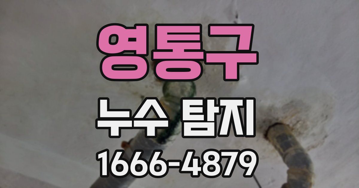 영통구 누수 탐지