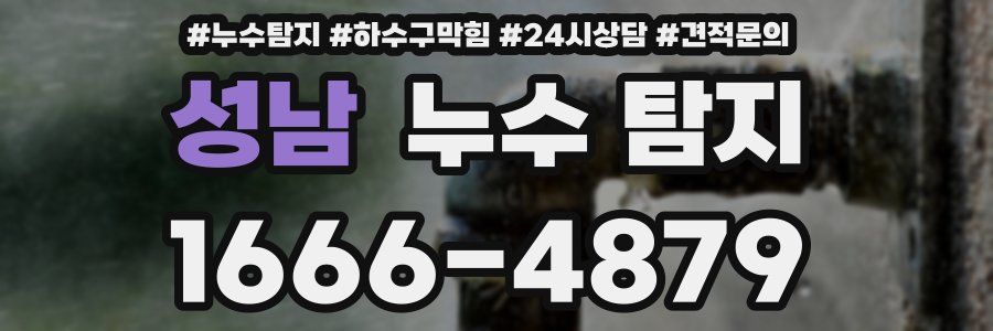 성남 누수 탐지