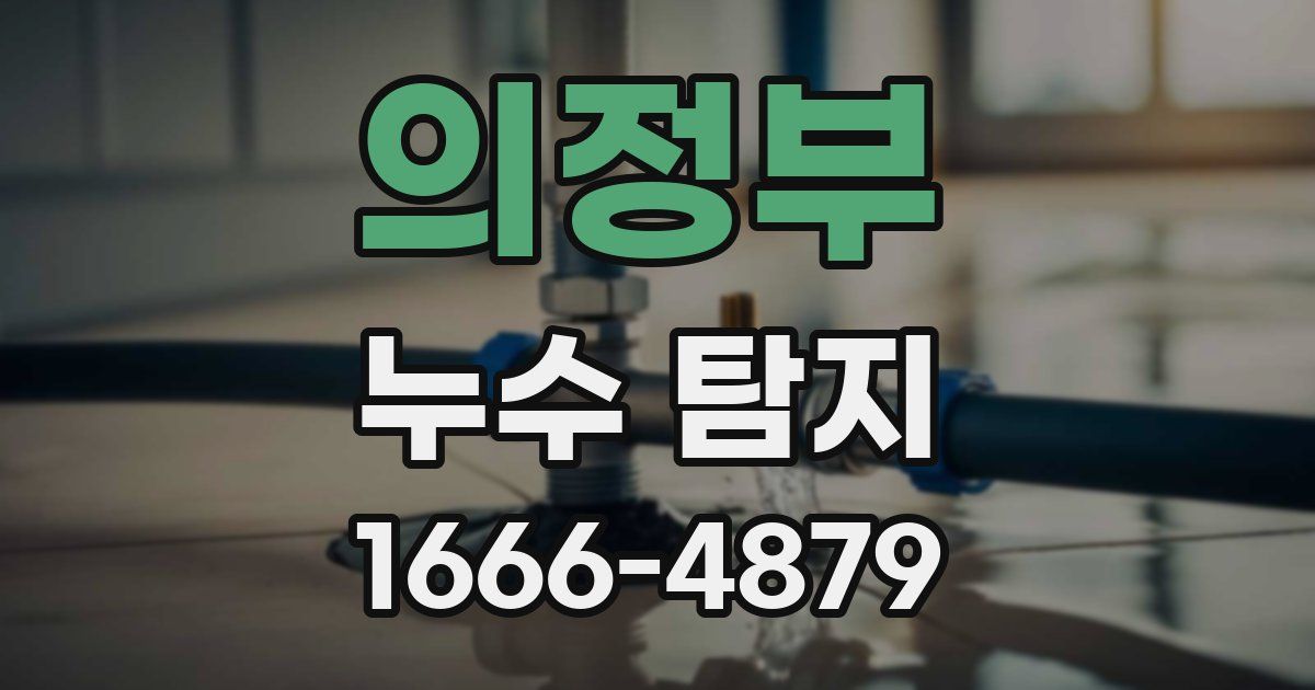의정부 누수 탐지