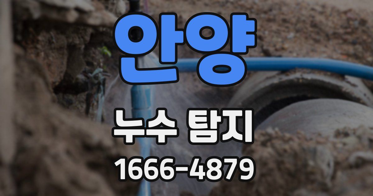 안양 누수 탐지