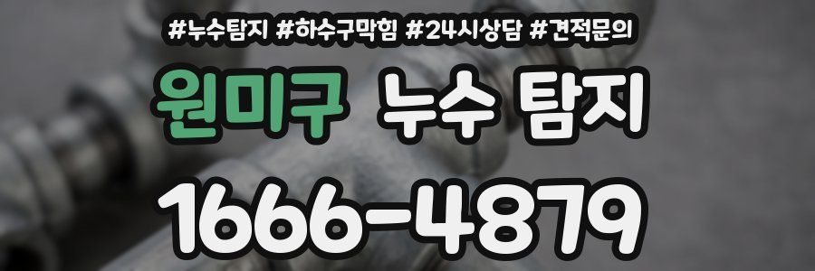 원미구 누수 탐지