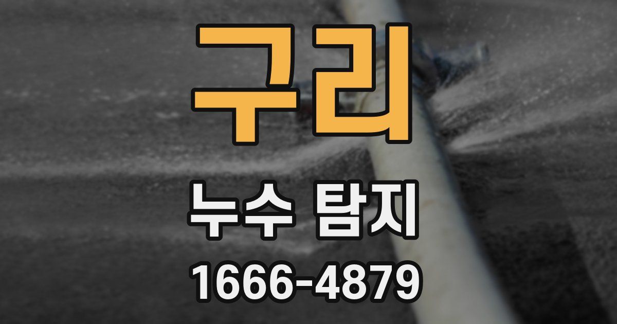 구리 누수 탐지