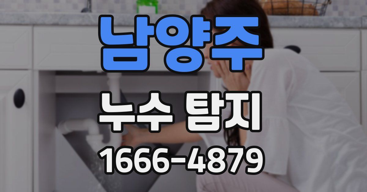 남양주 누수 탐지
