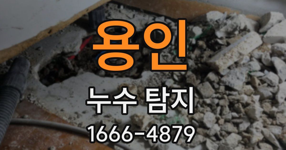 용인 누수 탐지