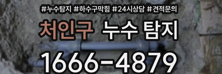 처인구 누수 탐지