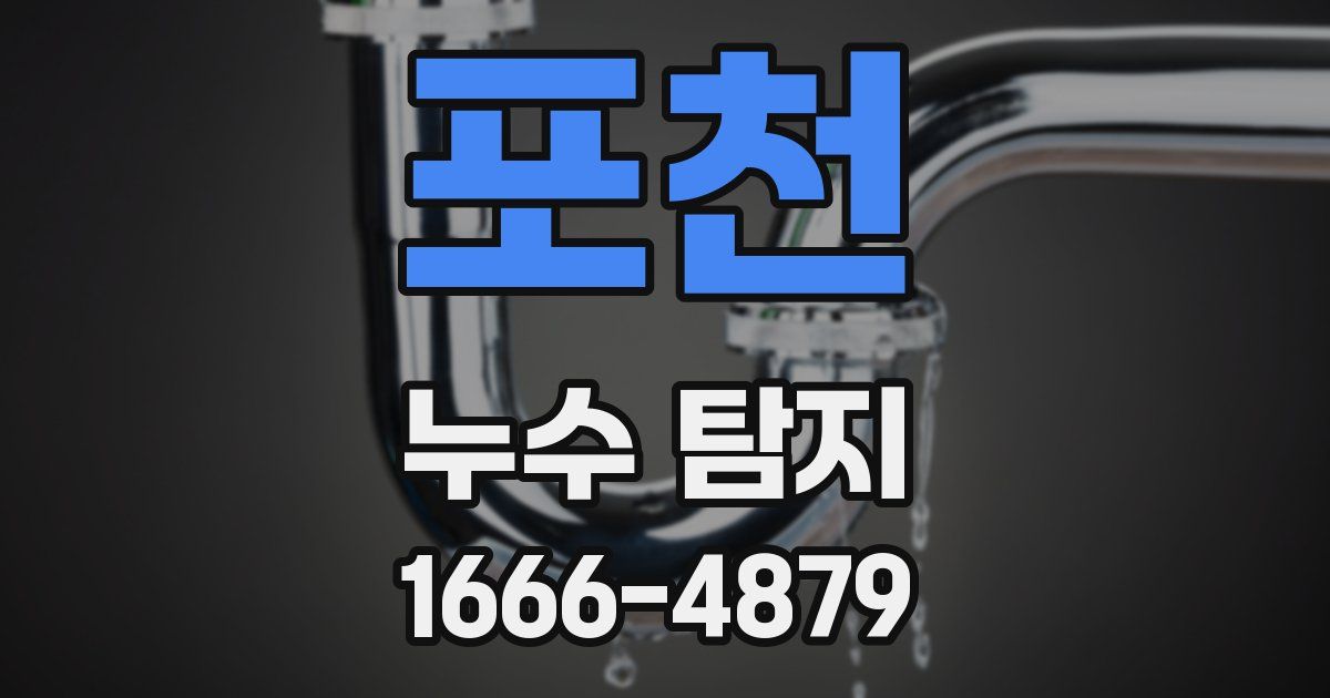포천 누수 탐지