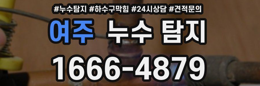 여주 누수 탐지