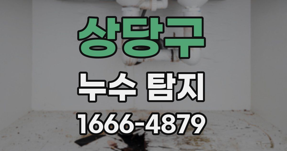 상당구 누수 탐지