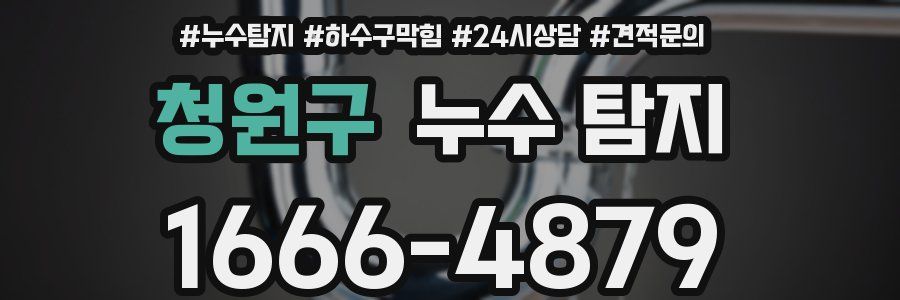 청원구 누수 탐지