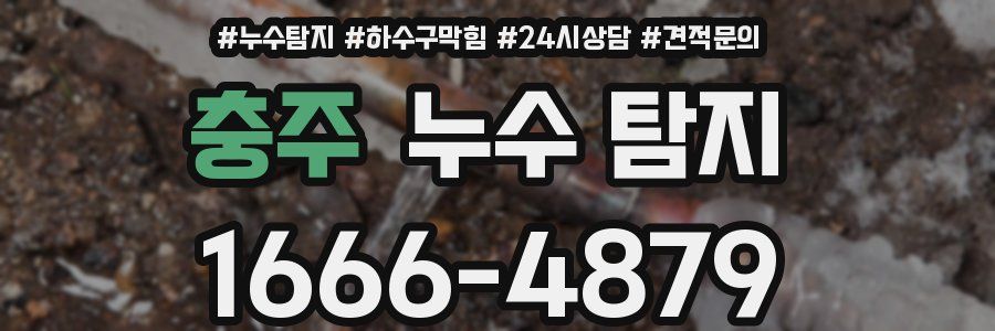 충주 누수 탐지