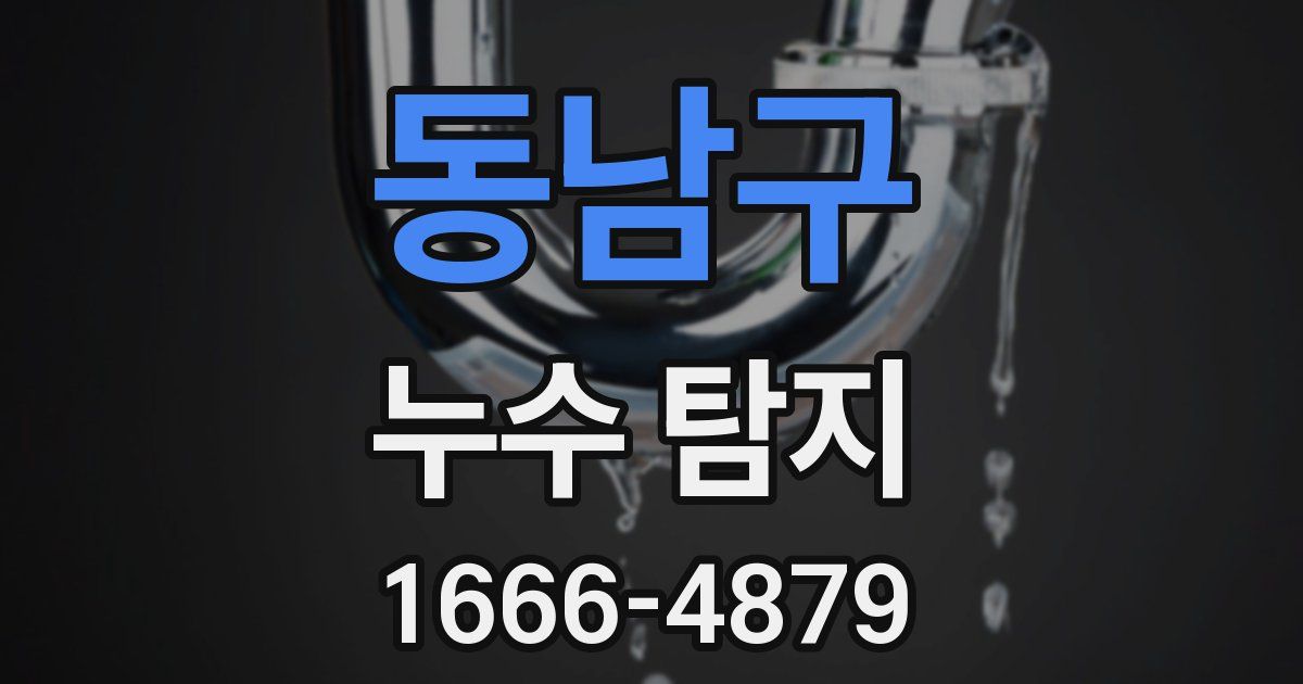 동남구 누수 탐지