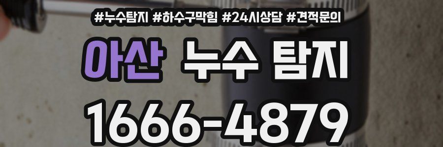 아산 누수 탐지
