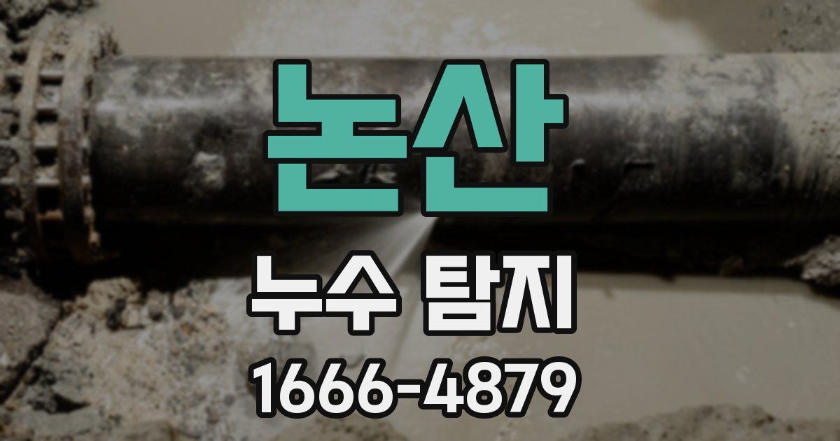 논산 누수 탐지