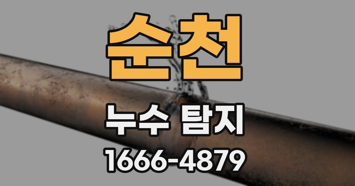 순천 누수 탐지