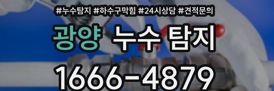 광양 누수 탐지