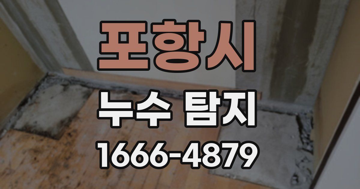 포항시 누수 탐지